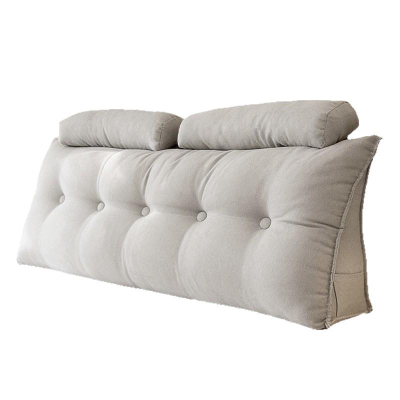Soft Tatami Headboard Cushion: Removable, Washable, Lumbar Support & Anti-collision.