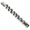 1/3Pcs 1/4" Or 3/8" Or 1/2" Socket Rack Holders With 8 Clips On Rail Tool 150/190/260mm Wall-mounted Iron Organizer Storage