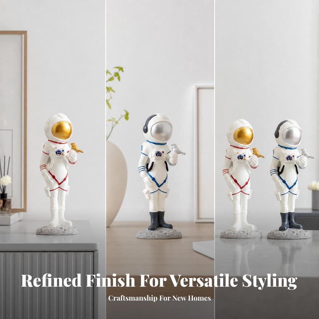 Female Astronaut Figurine Small Sculpture Sculptural for Collectors