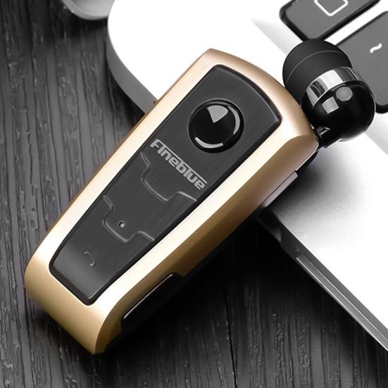 1Pc Fineblue F910 Wireless Earphone Mini Vibration Reminder ABS Bluetooth-compatible 4.0 Retractable Practical Headset for Running