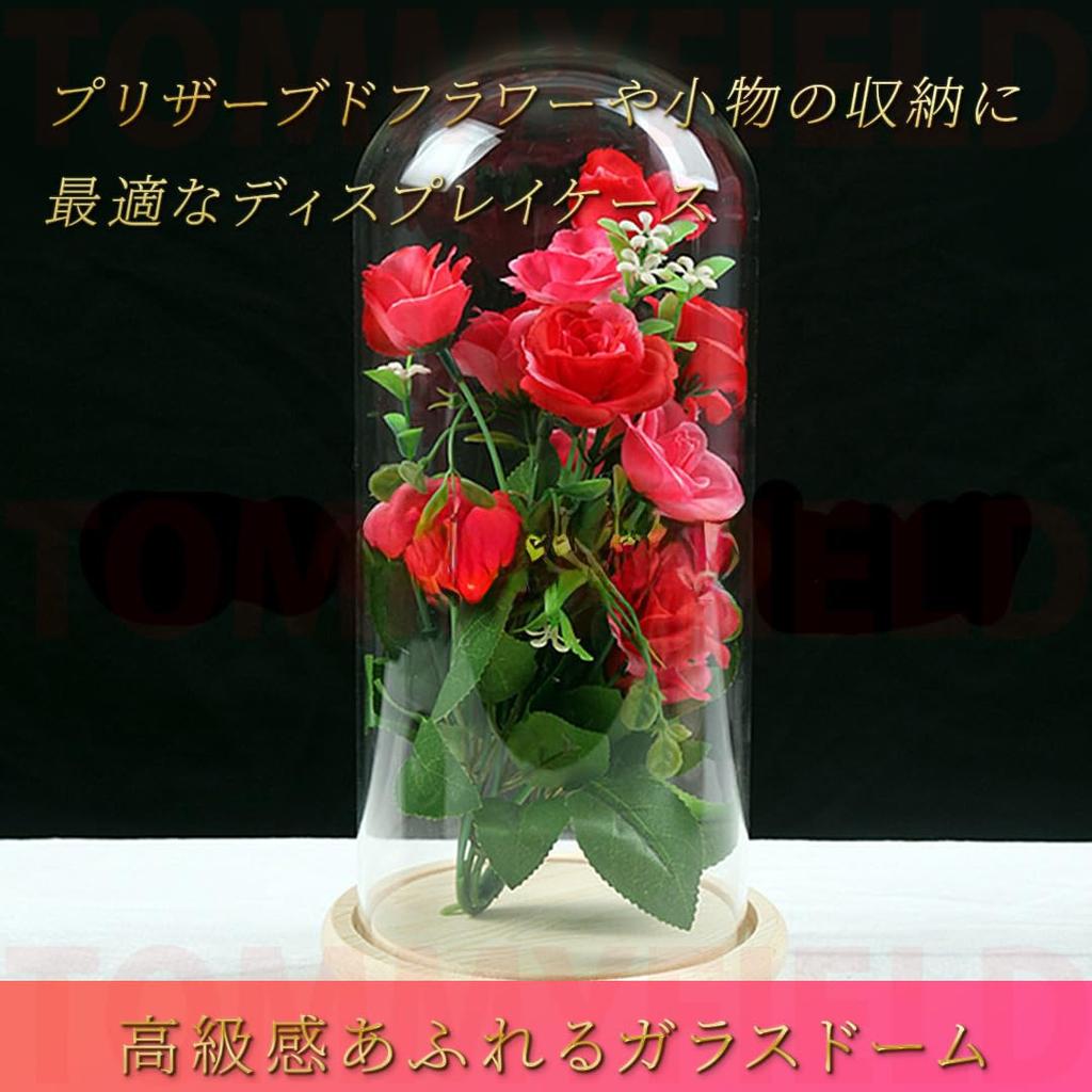 TOMMYFIELD Glass Dome, Cake Dome, Preserved Flower Case, Clear Dome, Decoration (Glass Dome)