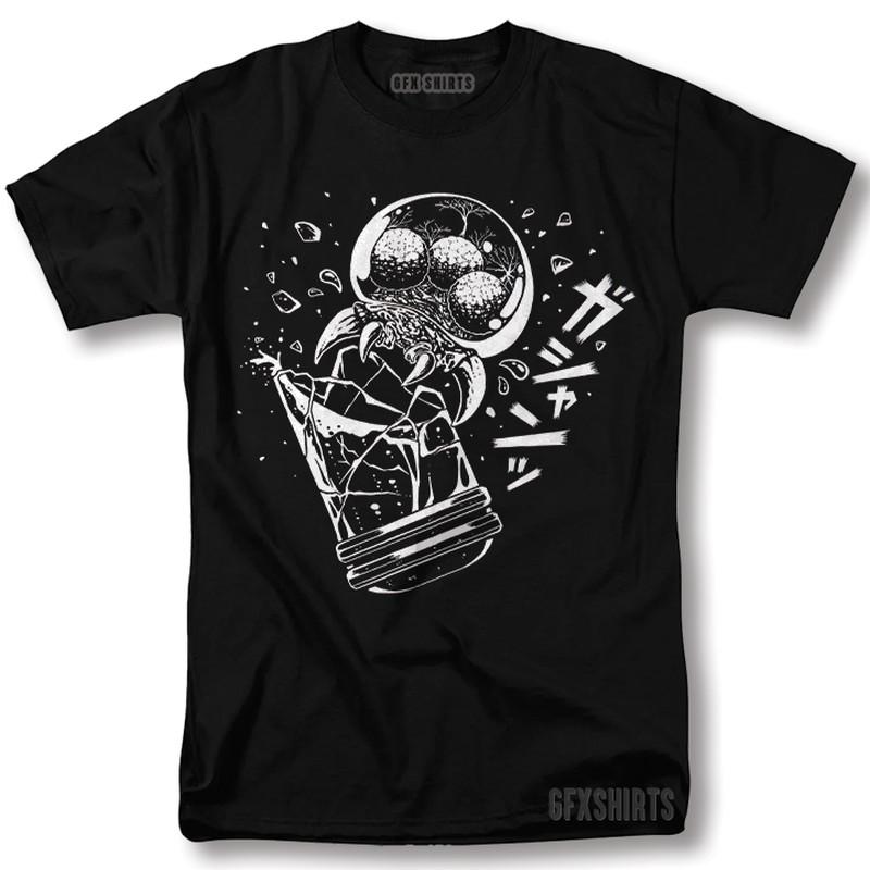 Metroid Samus Larva Shirt Nes Classic Game Nintendo Retro Graphic T-Shirt L