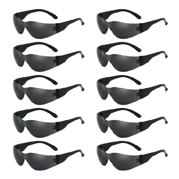 10Pcs Kids Safety Glasses Impact Resistant Protective Goggles Clear Lens Eyewear for Science/School/Landscaping