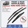 For Jeep Wrangler JL 2018-2025 - 16 "+ 16" + 12 "Front and Rear Wipers