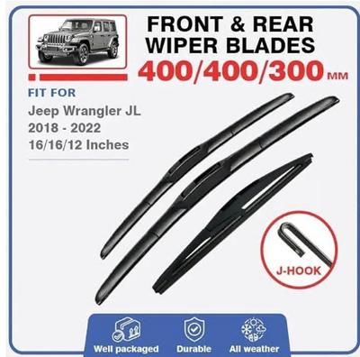 Für Jeep Wrangler JL 2018-2025 - 16 "+ 16" + 12 "Scheibenwischer vorne und hinten