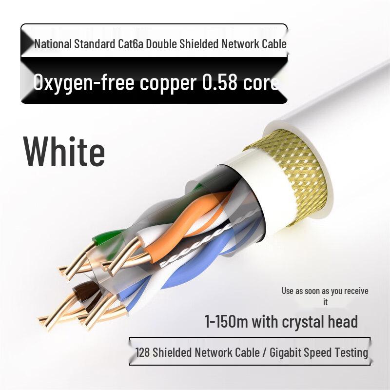 

Yaocing Cat6a Double Shielded Ethernet Cable