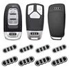 Auto Logo Fernbedienung Schlüssel Abzeichen Aufkleber Für Audi Q5 Q3 Q2 Q7 A3 B5 B6 B7 B8 B9 8P 8V 8L A5 A4 C6 Auto Emblem Aufkleber Zubehör
