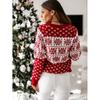 New autumn and winter products, casual Christmas snowflake long sleeved round neck knitted pullover sweater 3497 KTB