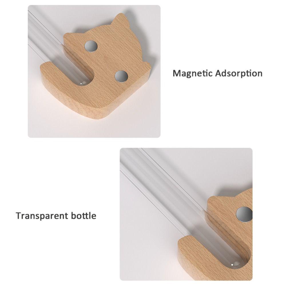 Creative Magnetic Test Tube Vase Wooden Fridge Magnets Simulation Flower Vase DIY Flower Arrangement Wall Decoration Mini Bonsai