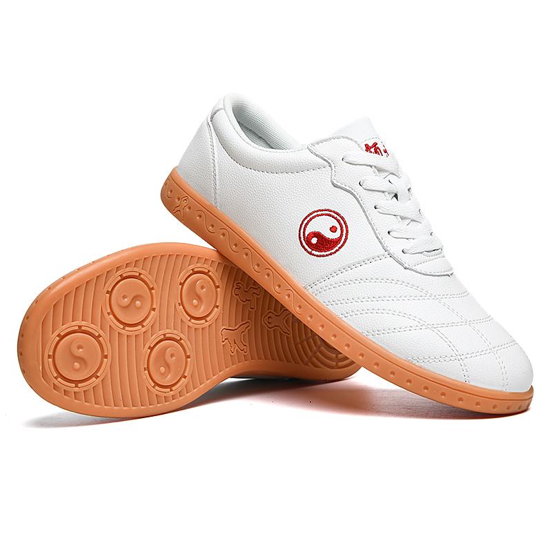 Μεσήλικες και ηλικιωμένοι μαλακά παπούτσια τάι τσι δερμάτινο πλάι σόλα από τένοντα βοδινού αντιολισθητικά παπούτσια προπόνησης φυσικής κατάστασης τάι τσι πολεμικές τέχνες