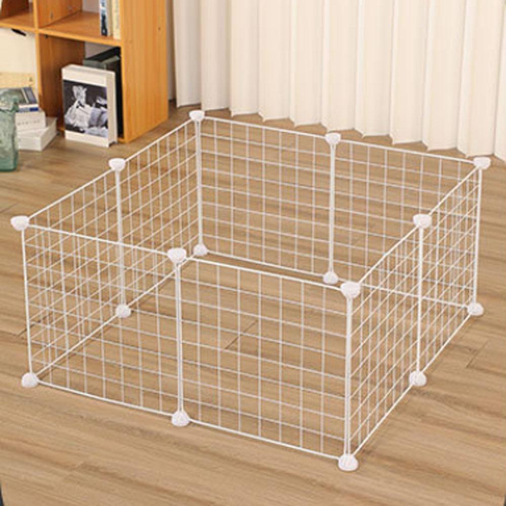 Stohovatelný DIY Pet Plot Proti úniku Kočka Pes Ohrádka Odolná Vnitřní Psí Klec Malá Zvířata