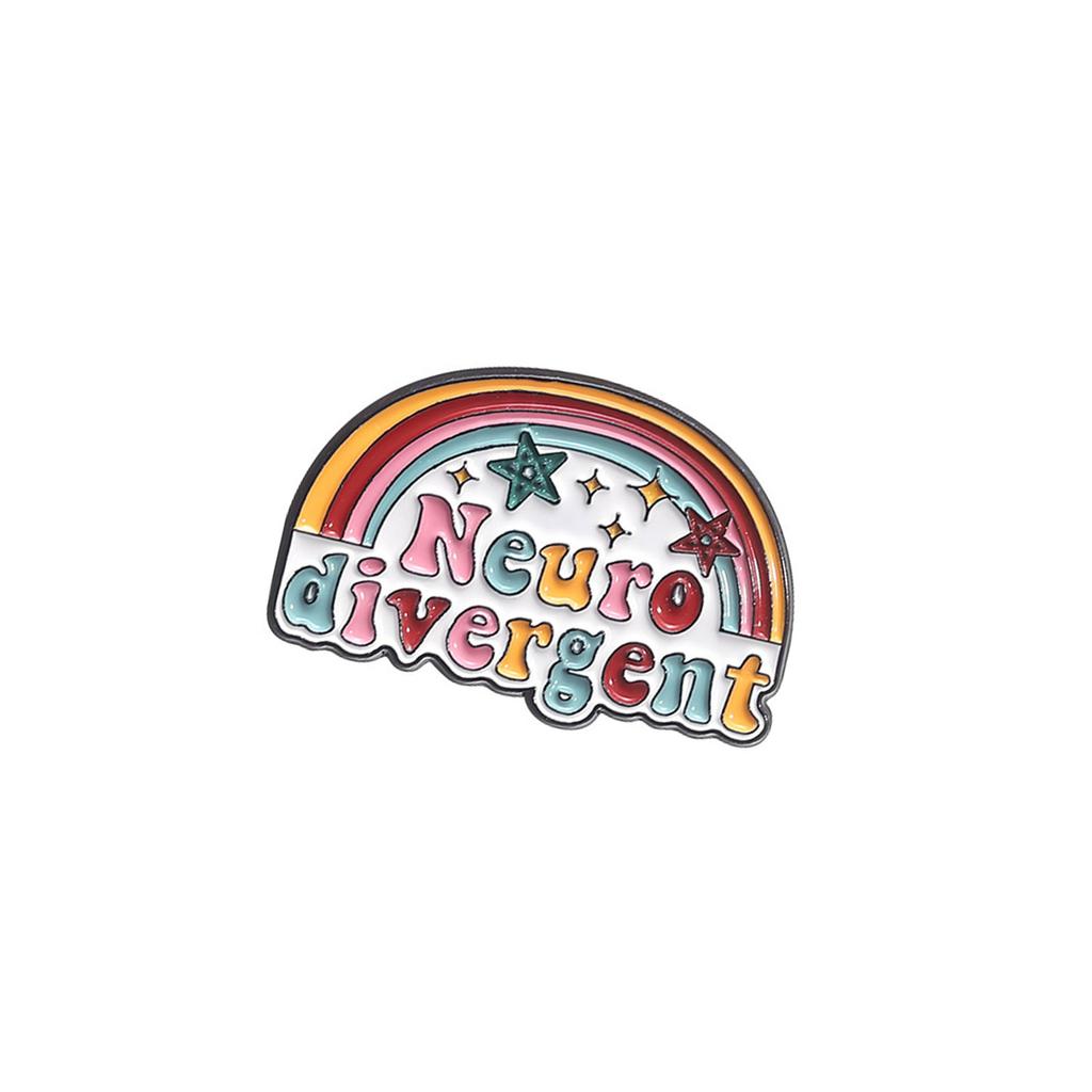 Sturdy Zinc Alloy Rainbow Chili Badge Practical Brooch Adornment Ideal for Trendsetters and Students