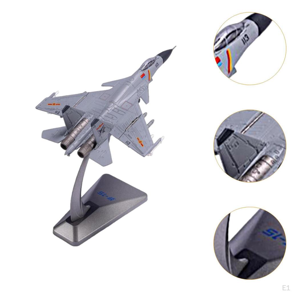 1:144 Kampfjet Modell Metallflugzeug Desktop-Dekor mit Sockel Flugzeug Realistische Legierung