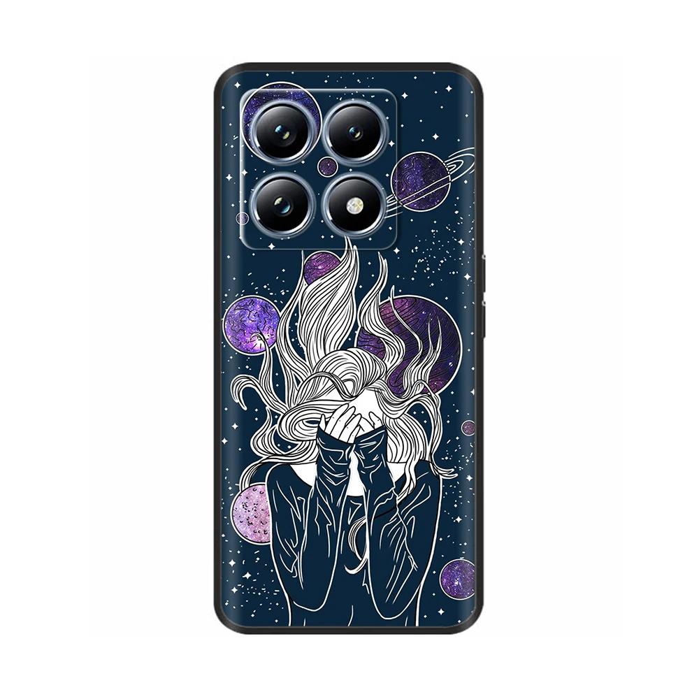 Für Xiaomi 14T Pro Hülle Silikon Luxus Blume Weicher Bumper Für Xiaomi Mi 14T Handyhülle Mode TPU Fundas für Xiaomi 14T 14 t