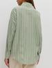 2025 Autumn/Winter Women's Long-Sleeved Striped Cardigan Shirt Jacket