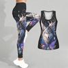 Intelligent Animals Pattern Print Yoga Outfit for Women Fashion Workout Leggings Fitness Sports Casual Yoga Set Sports Suit