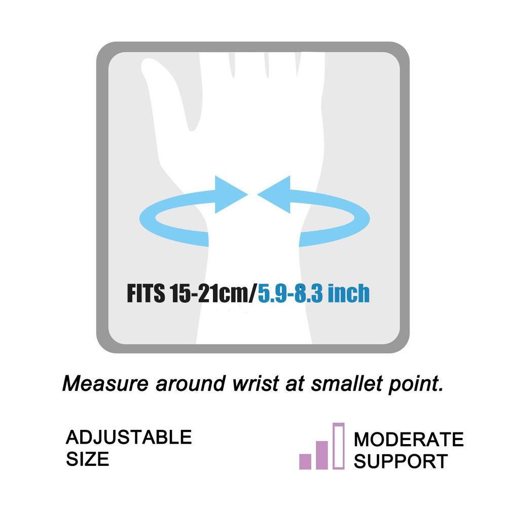 1Pair Thumb Wrist Support Brace,Elastic Arthritis Fingerless Glove for Pain Relief, Wrist Compression Sleeve Splint