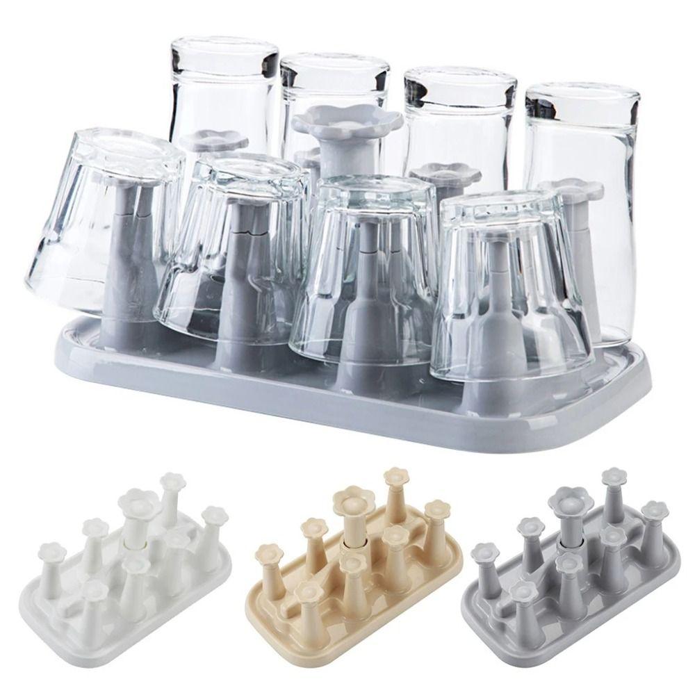 Upside Down Cups Drying Rack Detachable Water Cup Holder Durable Kitchen Storage Rack Desktop