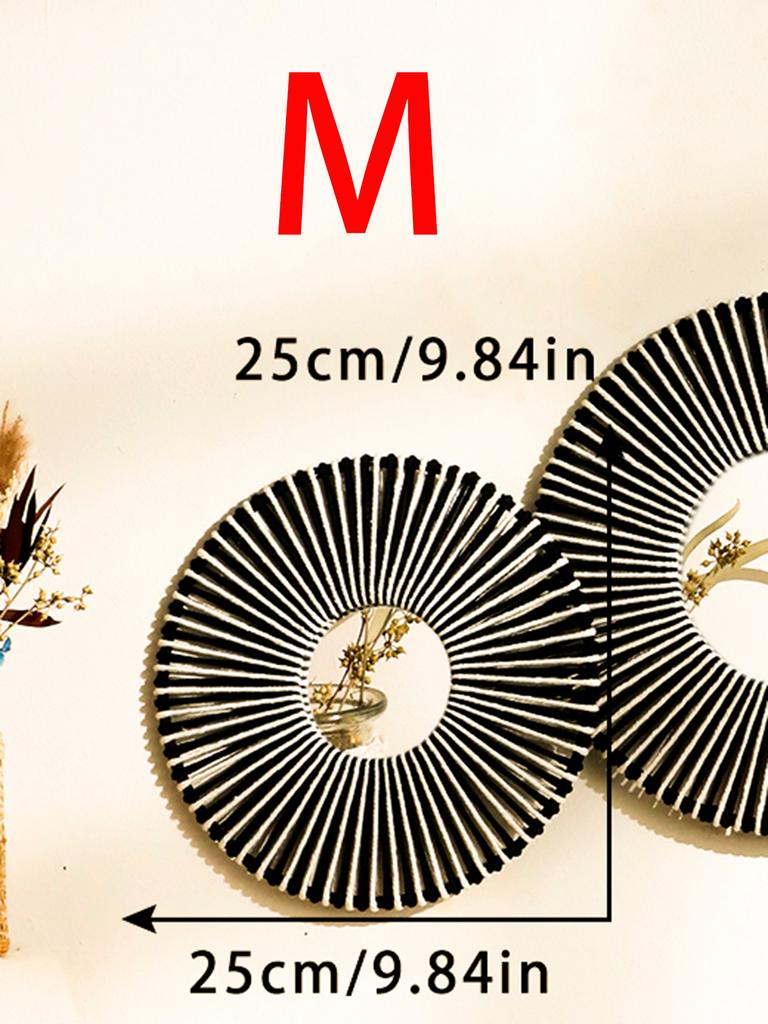 1/2/4pcs Hand Woven Wall Hanging Decorative Mirror Boho Room Decors Aesthetic Home Decoration Tapestry Bedroom Hanging Ornaments
