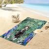 Demon Slayer Print Beach Towel, Large Soft Quick Dry Towel for Beach Camping Swimming