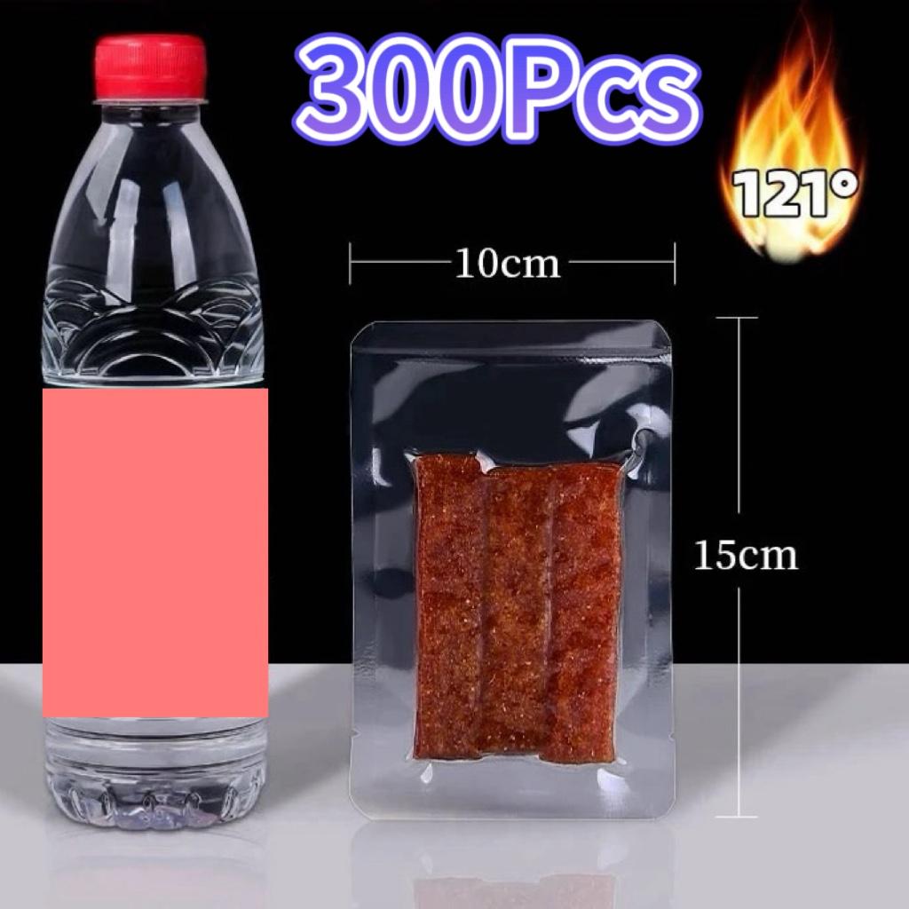 100pcs Vacuum Sealer Bags, Vacuum Airtight Compression Bag, Transparent Food Packaging Bag, For Kitchen Meat,Fruit And Vegetable