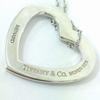 Used Tiffany Menard Open Heart Silver 925 Long Necklace