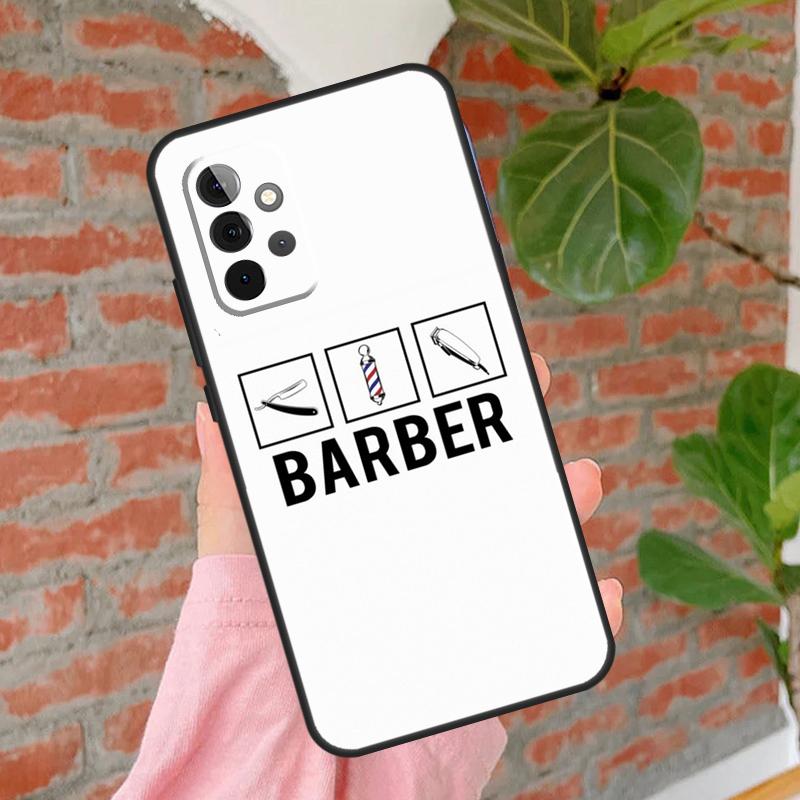 

Barber Shop Hair Stylist Salon Phone Case For Samsung Galaxy A54 A34 A14 A55 A35 A25 A15 A52 A32 A12 A51 A71 A13 A33 A53 Samsung A24 4G