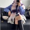 Rainbow Scarf Female Winter Shawl Couple Colorful Plaid Warm and Thickened Ins Fashion Cute Girl Student Versatile