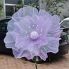40Cm Artificial Rose Blossoms Large Flower Head Giant Gauze Fake Flowers 3D Fluffy Petals Wedding Landscaping Simulated Rose
