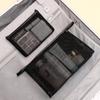 1 Pc For Offices Travel Storage Bags Toiletry Bags Makeup Pouch Women's Bag Mesh Makeup Bags Black Mesh Zipper Pouch