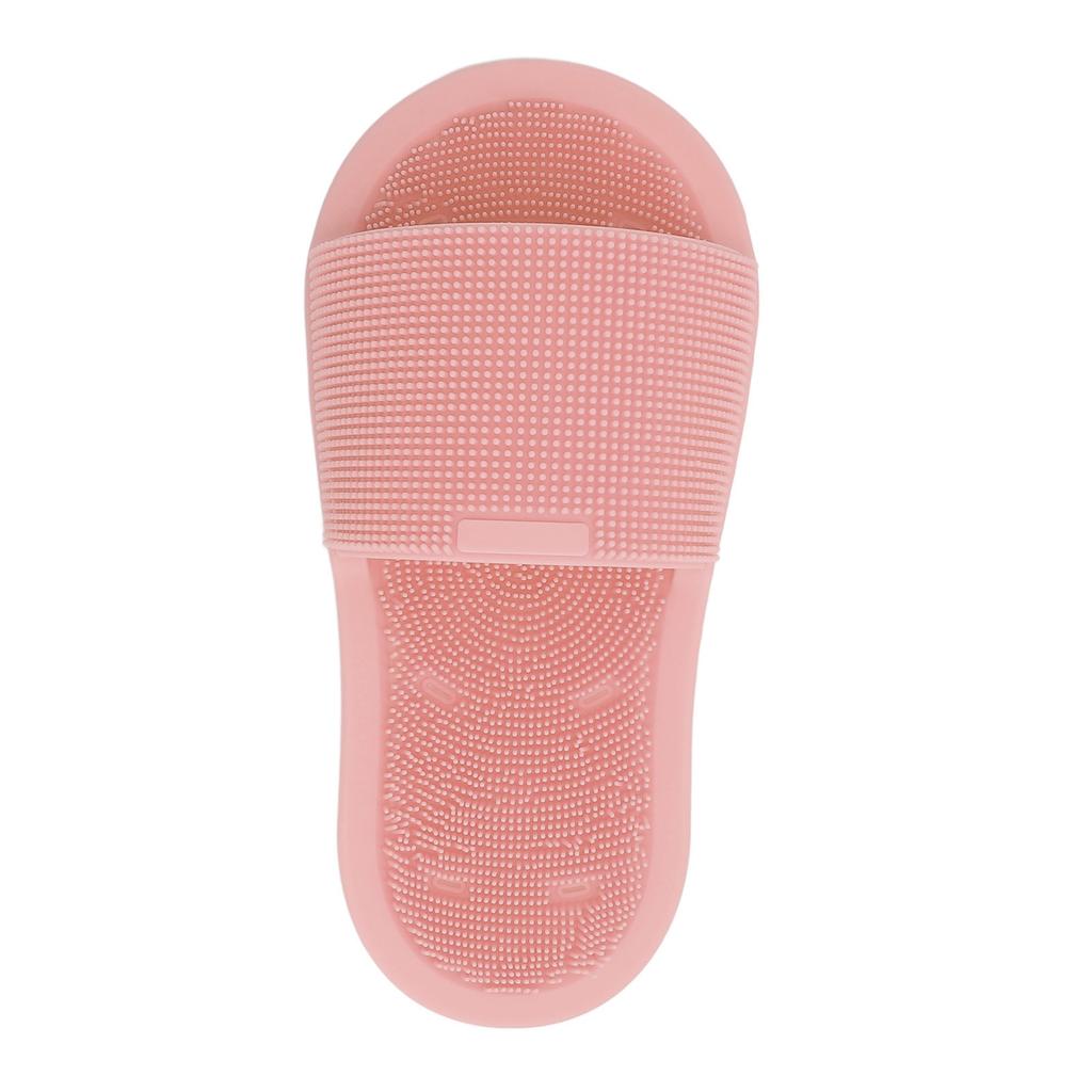 1 Piece Shower Foot Scrubber Soft Silicone Non Slip Suction Cups Foot Cleaner Slipper Without Bending