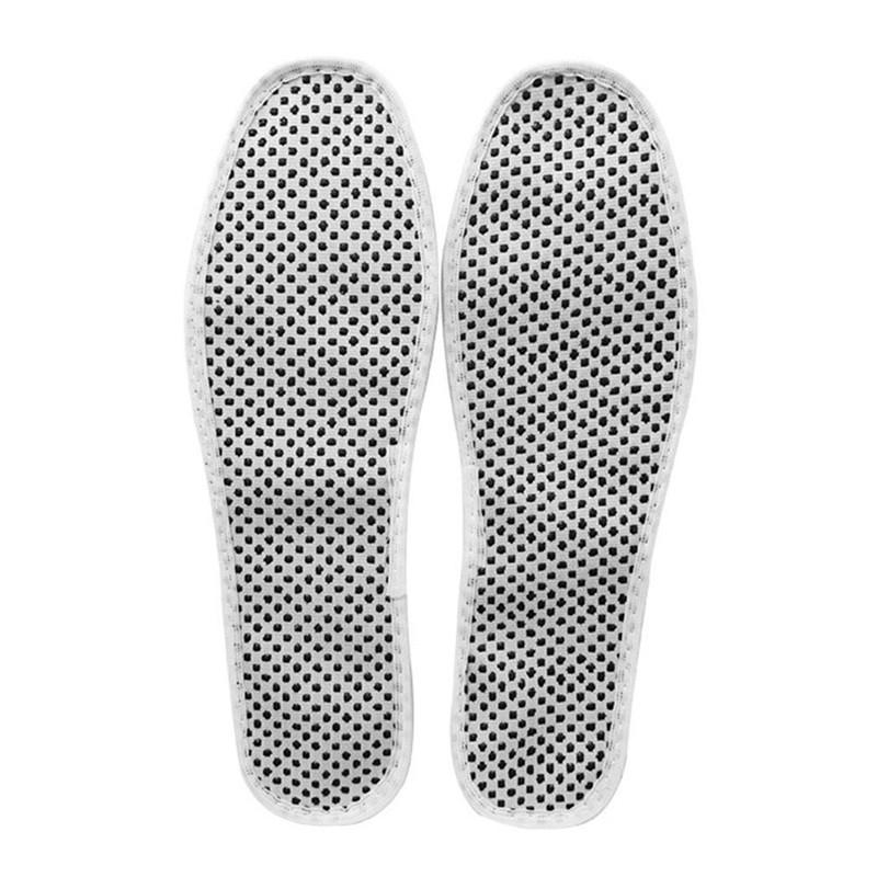 1 Pair Magnetic Therapy Insoles Far Infrared Self-heating Shoe Insoles Sports Anti-fatigue Massage Tourmaline Insole Outdoor 36 белый