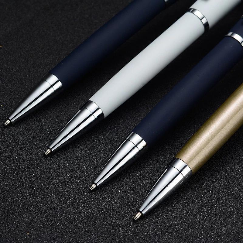 Rotating Metal Pen with Logo for Student Writing and Promotional Use - Ballpoint, Water-Spray, Glue Features