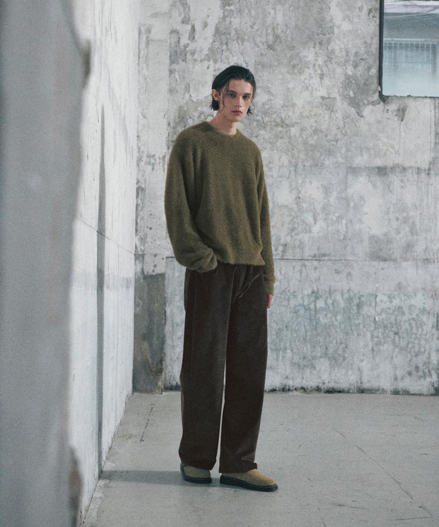 GLW Hairy Crop Knit Khaki