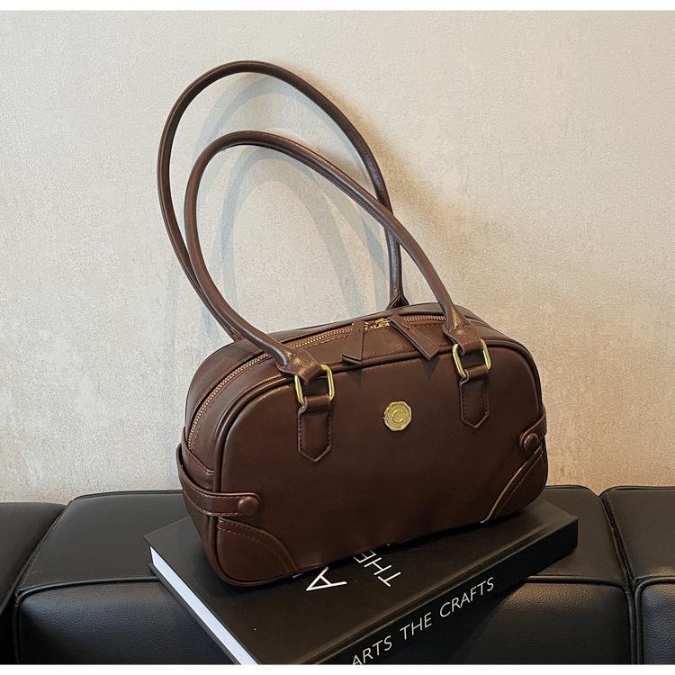 Retro lässige Achseltasche Damen 2024 neue vielseitige Mode Kissentasche Nische High-End-Umhängetasche