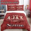 3pcs Duvet Cover Set (1*Duvet Cover + 2*Pillowcase, Without Core), Custom Name Ajax Pattern Bedding Set, Home Bedroom Decor Gift