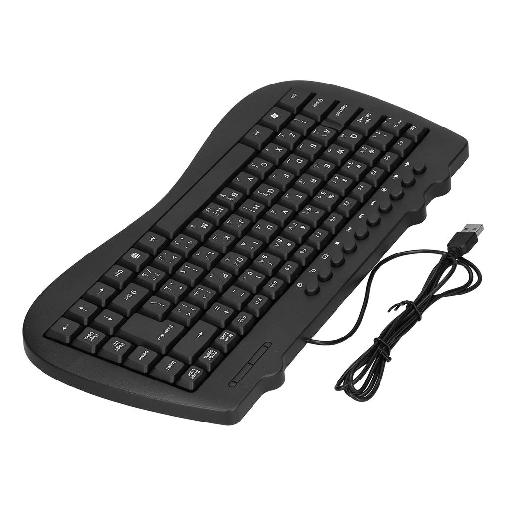 USB Keyboard Durable Plastic 87 Keys KB‑301B Keypads General Ergonomically Computer