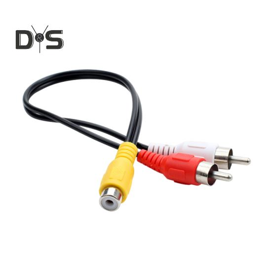 

Высококачественный аудиокабель, стабильный универсальный 2 RCA штекера на 1 RCA гнездо, Y-образный разветвительный кабель, динамик, стереоаудиоадаптер, шнур 1Female to 2Male