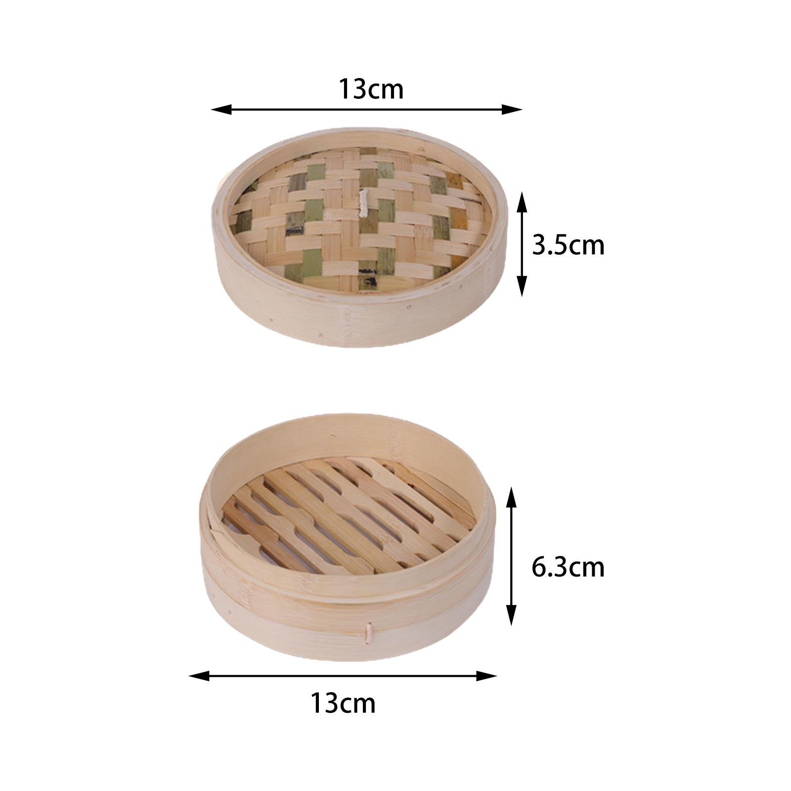 Bamboo Steamer Basket Cooking Steamer with Lids Food Steamer Vegetable Steamer Dumpling Maker Food Strainer Kitchen Cookware