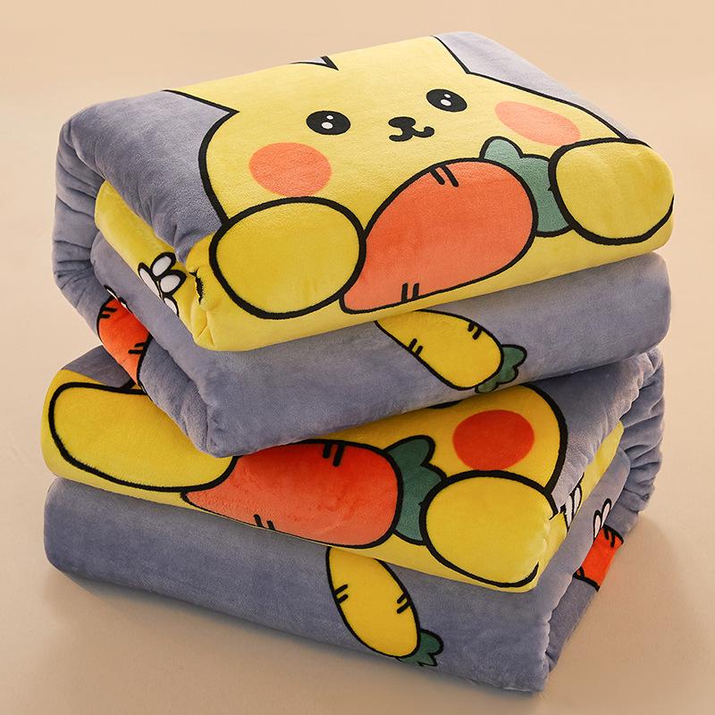Dual-Use Flannel Throw & Bed Sheet: Thick, Warm, Winter & All-Season Blanket for Dorm or Home, Single/Double