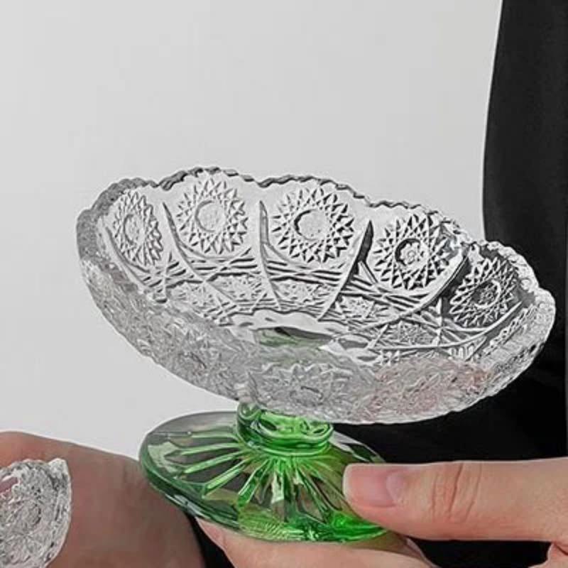Europeisk Lett Luksus Krystallglass Kakestativ Fruktfat Snacksbrett Dessert Holder for Bryllup Høyfotet Cupcake Utstilling