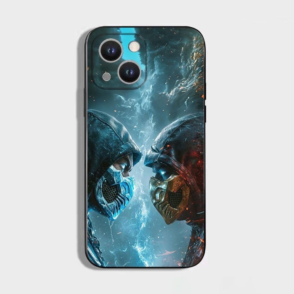 

Game M-Mortal Kombat Phone Case For iPhone 16,15,14,13,12,11 Plus,Pro Max,XS,X,XR,SE,Mini,8,7,Soft Silicone Black Cover iPhone14ProMax