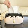 Cute Cartoon Face Tissue Box Creative Runny Nose Shaped Tissue Box Home Living Room Table Desktop Decoration Ornament Gift