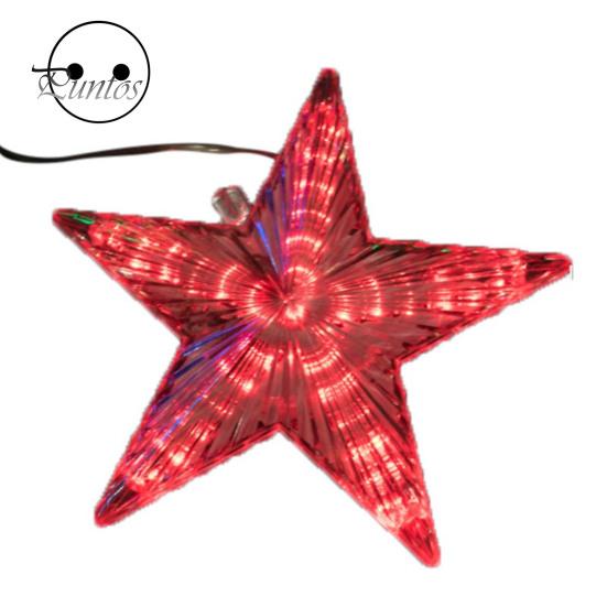 Hvězda na vánoční stromeček s LED světlem Kreativní tvar Plug-Play IP65 Vodotěsná zářící pěticípá hvězda Vánoční ozdoba na strom