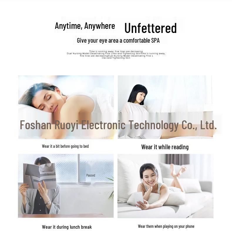 EMS Microcurrent Ultrasonic Eye Massager for Dark Circles