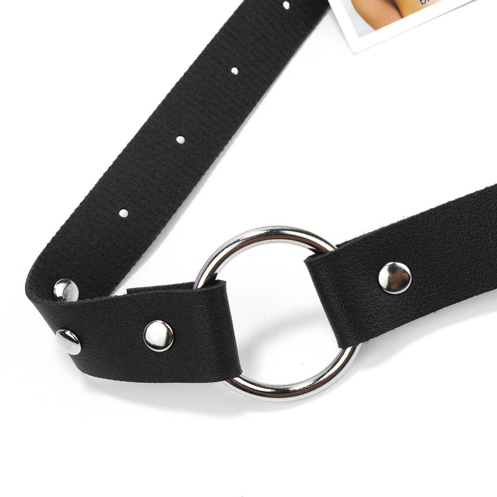 Women'S Fun Belt Bondage Belt One-Piece Pu Leather Sm Bundling Prop Collar Punk Belt
