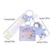 Fashion Space Astronaut Keyring Sunset Projector Light Keychain Pendant Female Couple Bag Ornament Keychains Gifts