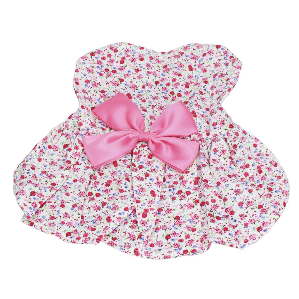 Little Pet Floral Skirt Puppy Rabbit Bow Dress Floral Clothes Cute Floral Skirt for Small Dogs Rabbits