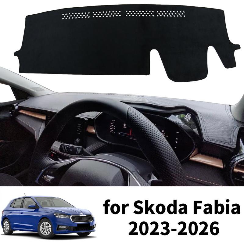 fit for Skoda Fabia -2026 Dashmat Dashboard Cover Pad Protective Carpet Car Accessories DashMat Sunshade