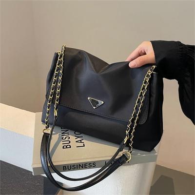 Popular Large-Capacity Oxford Cloth Bag Women'S Casual Small Square Bag Chain Shoulder Bag